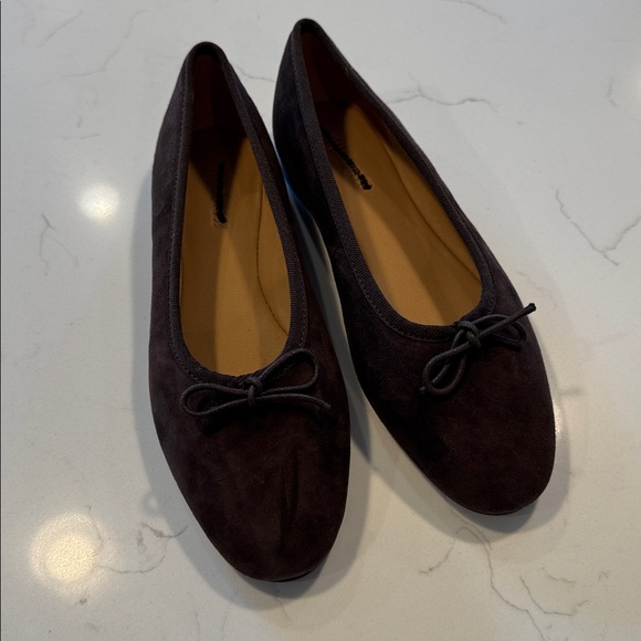 Madewell The April Ballet Flat in Dark Carob - Picture 5 of 10